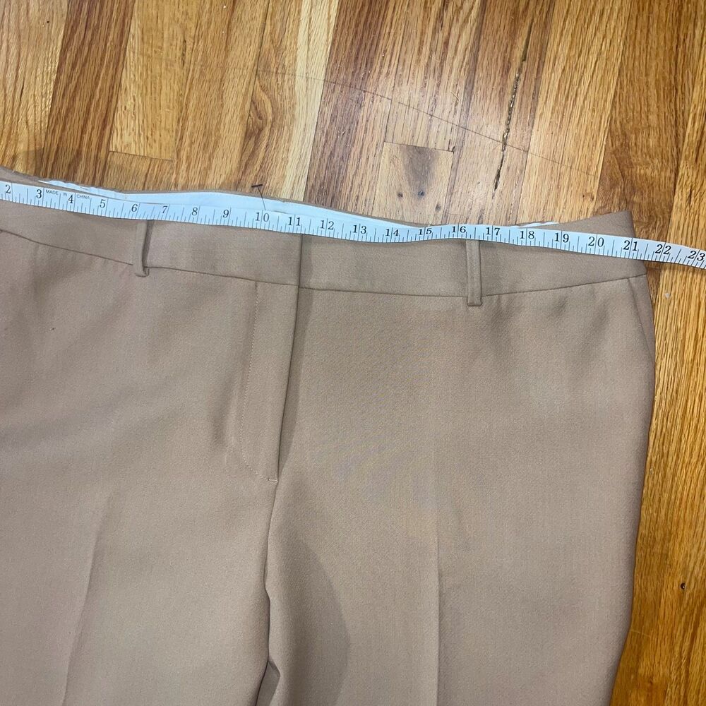 TALBOTS HAMPSHIRE STRAIGHT ANKLE PANT - CURVY FIT Sz 20W Tan Rattan $149 retail - Picture 7 of 12